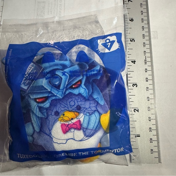 Sanrio Yu-Gi-Oh x Hello Kitty McDonalds Happy Meal 3” Plush #7 TuxedoSam Obelisk - Picture 8 of 8